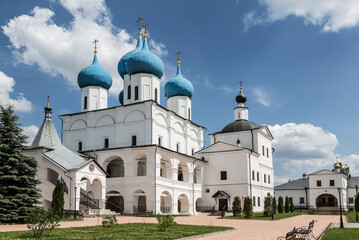 Fototapeta na wymiar Vysotsky male Orthodox Monastery in the city of Serpukhov, Moscow region. Russia