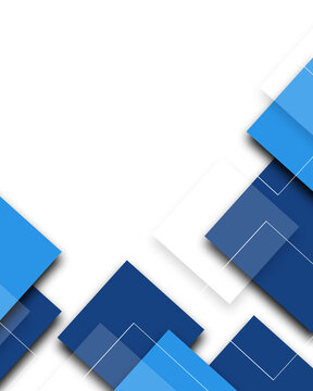 Fototapeta Abstract background with blue squares 