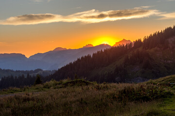 Sixt coucher de soleil