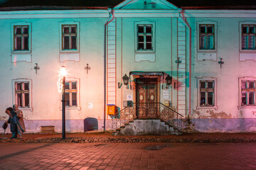 Pärnu at night around Christmas time