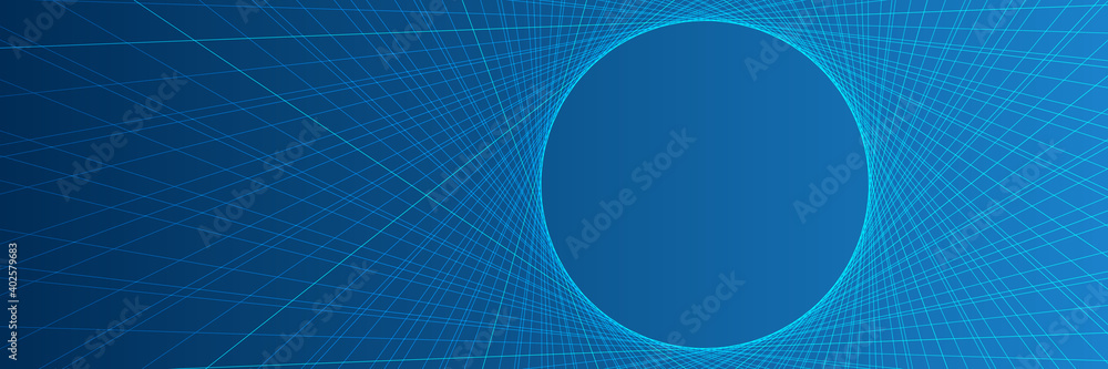 Wall mural futuristic technology lines background with light effect. vector circle lines pattern. geometric abs