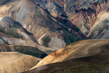 Volcanic mountains of Landmannalaugar in Fjallabak Nature Reserve. Iceland © wjarek