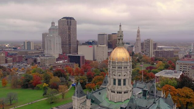 Cloudy Skies over Hartford Connecticut 