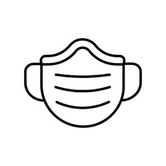 Protection Face mask line icon