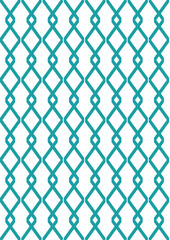 Abstract geometric seamless pattern. Art deco style. Diamond grid. Minimal scandinavian design of turquoise and white colors. Rhombuses background. Applicable for covers, posters, fabric, textile.