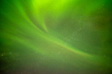 Beautiful northern lights aurora borealis against the background of the starry sky © Дмитрий Безруков