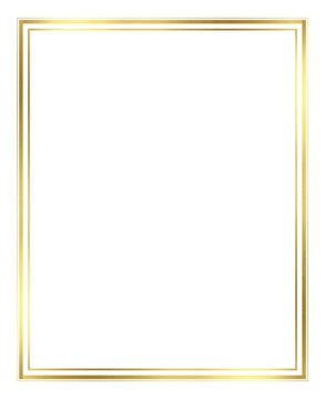 Vector of  Simple, Unique Gold Border Images