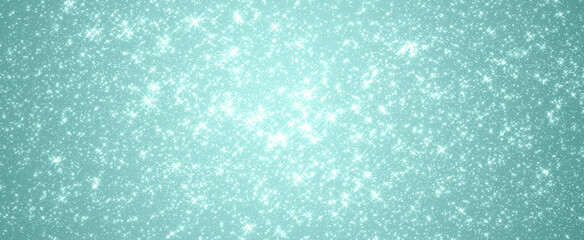 emerald cute romantic festive bright shiny shining background with many stars and sparks, with glitter. For the decor of invitations, banners, cards, brochures