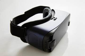 Virtual reality glasses Virtual reality goggles, white background