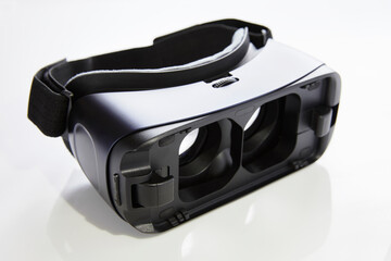 Virtual reality glasses Virtual reality goggles, white background