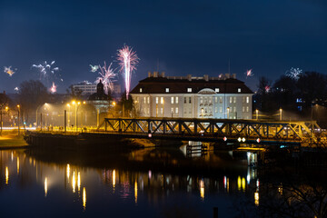 Köpenick Berlin Germany fireworks New Year's Eve no crowd lockdown 2020 – 2021