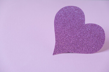 Big pink heart. Valentines day background