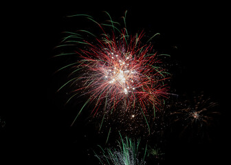 Obraz premium fireworks on new years eve