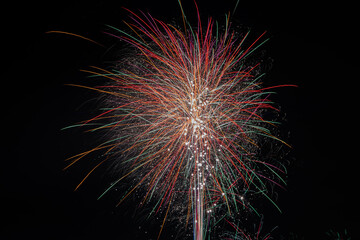 Obraz premium fireworks on new years eve