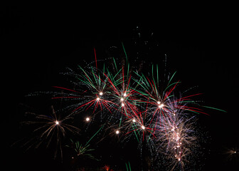 Obraz premium fireworks on new years eve