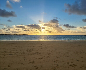 Chouet Beach Sunset, Guernsey Channel Islands
