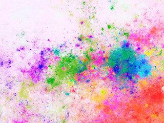 rainbow abstract fractal background 3d rendering illustration