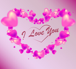 
Background for cards and greetings on Valentine's day on February 14.