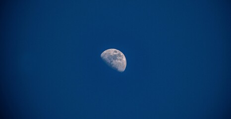 Waxing gibbous moon, beautiful picture