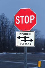 stop sign on the street