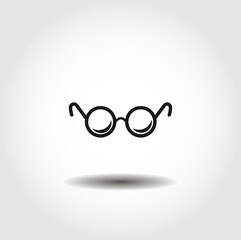 glasses isolated vector icon. clothes design element