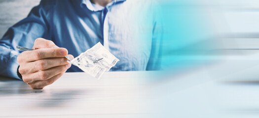 eating us dollar - concept of business success