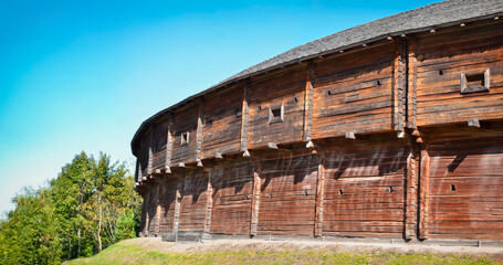 The citadel of the Baturyn fortress. Tourist attraction of the city of Baturyn, Chernihiv region,...