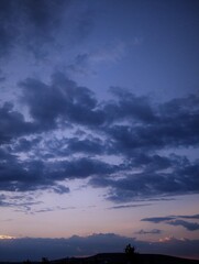 sunset in the clouds