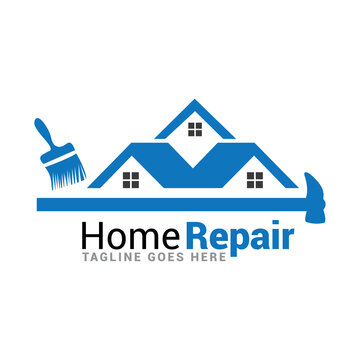 Home Repair construction logo icon vector template.