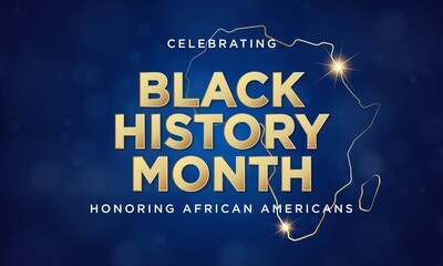 Black History Month Background Design. Vector Illustration.