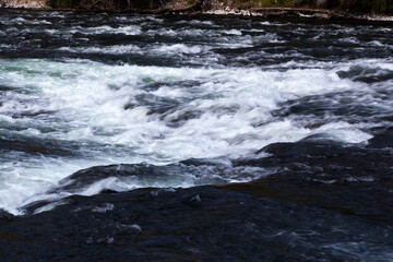 cascades over rocks