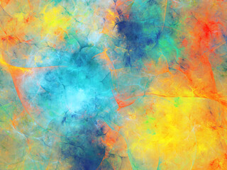 abstract chaotic fractal background 3D rendering illustration