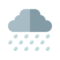 cloud with rain vector design