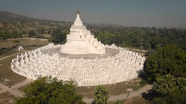 Aerial view of Hsinphyume Pagoda.