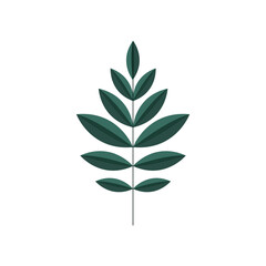 leaf icon isolated vector design
