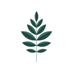 leaf icon isolated vector design