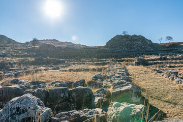 Hittite civilization capital Hattusa ruins and architecture - Corum, Turkey