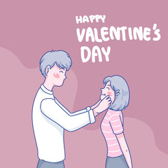 Valentine illustration 