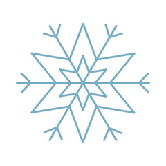 snowflake of winter season vector design