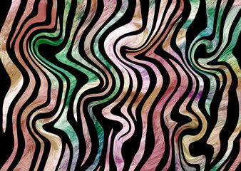 oil painted geometric pattern