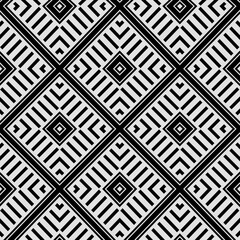 Black and white texture. Abstract seamless geometric pattern.
