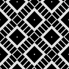 Black and white texture. Abstract seamless geometric pattern.
