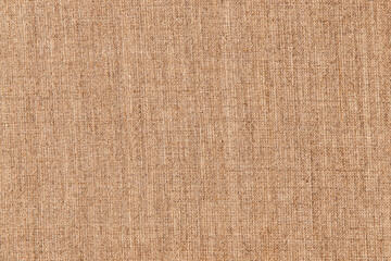 artistic background: light brown linen canvas, close