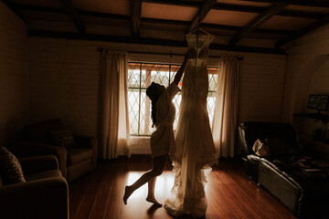 boda, novia y vestido