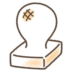 焼き餅　かわいい　イラスト