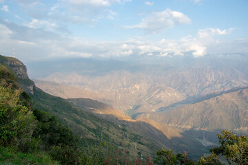 Naklejka premium view of the mountains chicamocha
