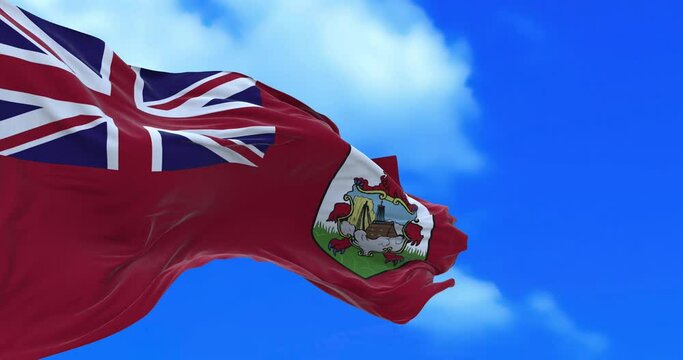 Seamless loop of Bermuda flag.	