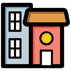 A building vector icon, illustration school in this icon set