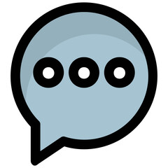 Fototapeta premium Vector icon of chat bubble
