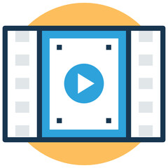 Video tutorial concept vector icon 